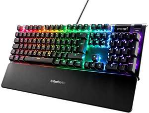SteelSeries Apex 5 - Hybrid-Mechanische Gaming Tastatur - Tastenweise RGB-Beleuchtung - Oled Smart-Display - Deutsches (QWERTZ) Layout