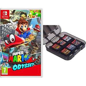 Super Mario Odyssey + Amazon Basics Game Storage Case (Nintendo Switch)
