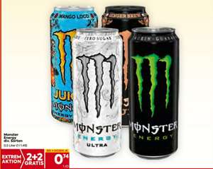 Monster Energy Drink 2+2 gratis beim Billa/Plus 22.9.-29.9. 74 cent pro Dose ab 4 Stk.