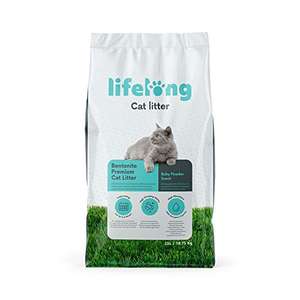 Amazon-Marke: Lifelong Bentonite klumpendes Katzenstreu, 25L mit Baby Puder Duft