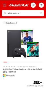 MICROSOFT Xbox Series X 1 TB + Battlefield 2042 + FIFA 22
