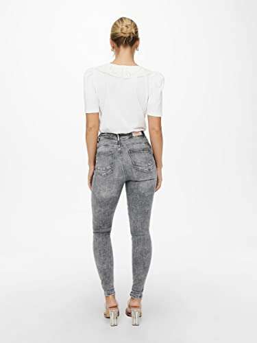 Only Female Skinny Jeans Onlpower Life Mid Push Up Skinny Fit Jeans