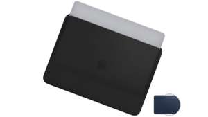 Apple Lederhülle für MacBook Air & Pro 15 Zoll in Schwarz oder Blau