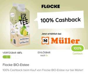 Bio Eistee Flocke bei Müller 100%Cashback