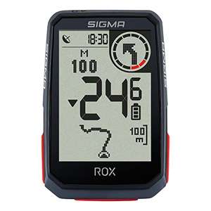 SIGMA SPORT ROX 4.0 Fahrradcomputer kabellos GPS & Navigation inkl. GPS Halterung