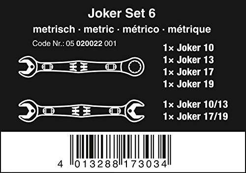 Wera Maul-Ringratschenschlüsselsatz Joker, 6-teilig