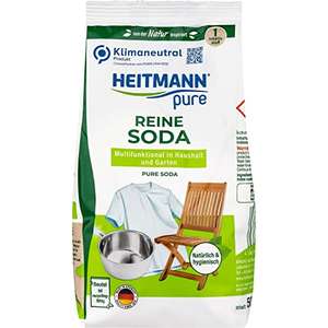 HEITMANN pure Reine Soda: Ökologischer Vielzweck-Reiniger für den Haushaltl, 1x 500g