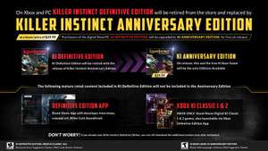 "Killer Instinct Anniversary Edition" (Steam / XBOX) Bei Erscheinen gratis für Besitzer des Originalspieles [InfoDeal]