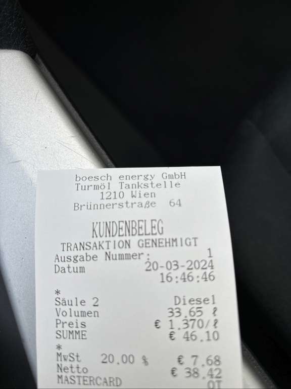 TURMÖL DIESEL 1,37€/Liter