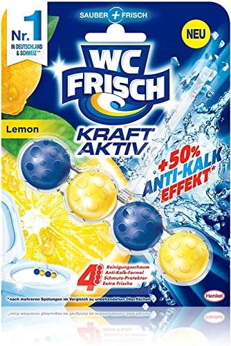 WC FRISCH Kraft Aktiv Duftspüler Lemon, 10 Stück
