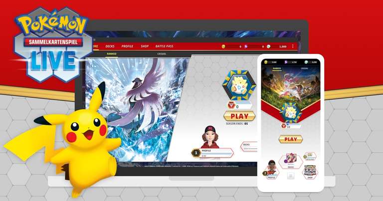 "Pokémon Sammelkatenspiel Live" (iOS / Android / Windows oder MAC PC) gratis seltene digitale Karte: Gold Glurak Ex