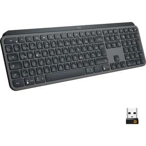 Logitech MX Keys schwarz, USB/Bluetooth Tastatur