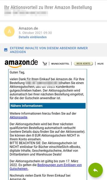 amazon lotterie 8 geschenkt bei einem 80 kontoaufladung preisjager