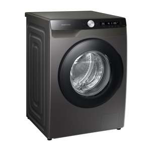 Samsung Waschmaschine, 8 kg, 1400 U/min, Automatische Waschmittel- und Weichspülerdosierung, Inox/Schwarz, WW80T534AAXAS2 [Energieklasse A]