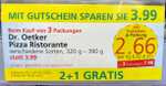 Dr. Oetker Ristorante Pizzen (versch. Sorten) 2 + 1 Gratis ==> 3 Stück kaufen und 25 % Rabatt oben drauf