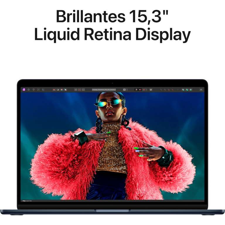 Apple MacBook Air 15", M3, 16GB RAM, 512GB SSD (Mitternacht / Polarstern / Space Grau)