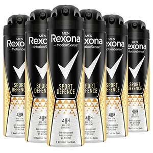 6x 150ml Rexona Men MotionSense Deo Spray