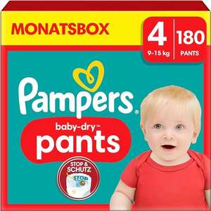2x 180 Pampers Pants Baby-Dry Monatsbox (Größe 4) - €0,204 pro Pants (Sparabo)