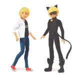 Bandai - Miraculous Ladybug Cat Noir und Adrien Ankleidepuppe