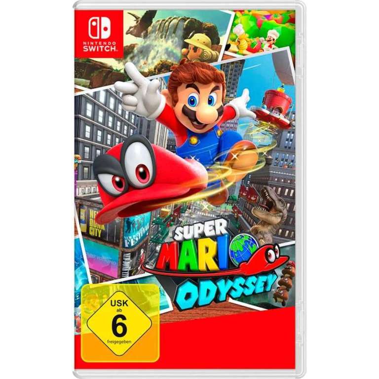 "Super Mario Odyssey" (Nintendo Switch) Tiefstpreis um sich einen Klemptner auf Irrfahrt zu holen, gottlob keine Anfahrtkosten