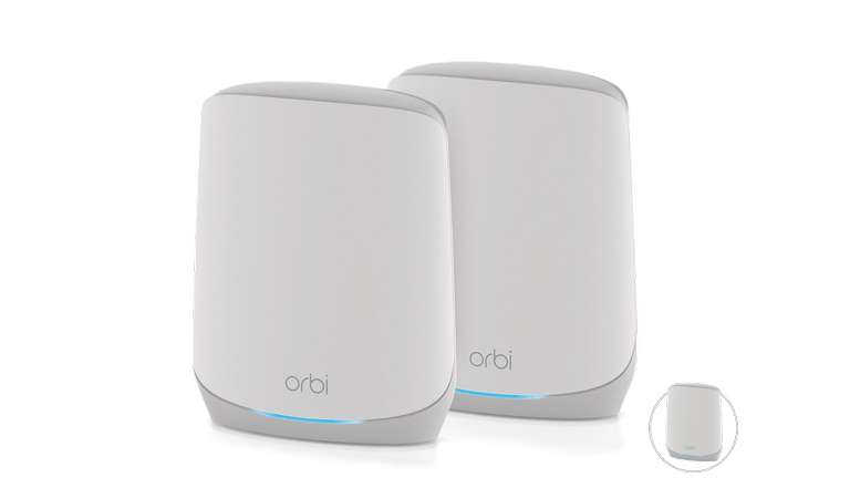 Netgear Orbi Wi-Fi 6, 760 Serie, AX5400, RBK762S, Router und Satellit Set, 2er-Bundle