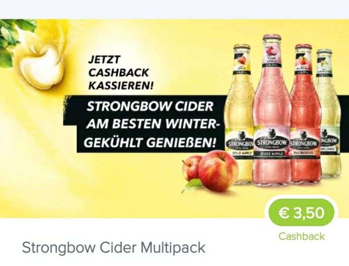 MARKTGURU Cashback auf Strongbow Cider €0,115 (bei Hofer od. Penny)