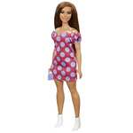 Mattel Barbie Fashionistas Vitiligo Puppe im schulterfreien Polka Dot Kleid