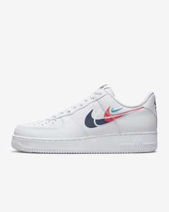Nike Air Force 1 '07 white/bright crimson/metallic silver/midnight navy / Größe 36-39, 48 & 49