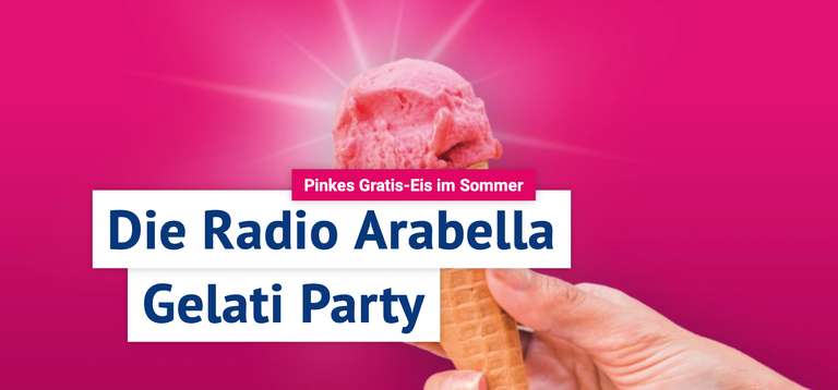 Gratis Radio Arabella Eis in Wien & Niederösterreich, jeden Donnerstag von 17:00 - 18:00