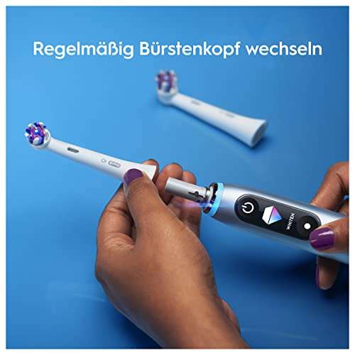 Oral-B iO Strahlendes Weiss Aufsteckbürsten für elektrische Zahnbürste, 6 Stück