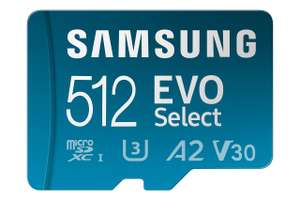 Samsung EVO Select microSD-Karte + SD-Adapter 512 GB