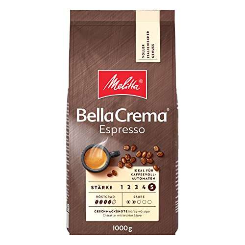 Melitta „BellaCrema Espresso“ Ganze Kaffeebohnen (1kg)