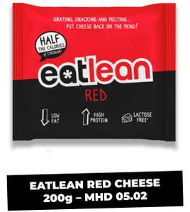 Eatlean 3% Fett 37% Protein Käse für 6€/kg - MHD Sale