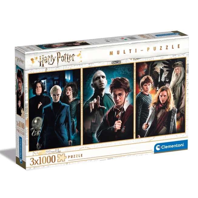 Clementoni Harry Potter Puzzle, 3x 1000 Teile
