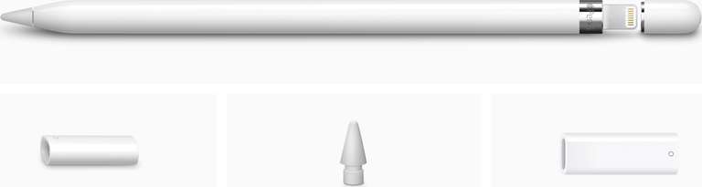 Apple Pencil mit Lightning Anschluss + USB-C Adapter (1.Generation, 2022 Edition) - neuer Bestpreis
