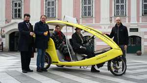 Pedal-Ente gratis in St Pöltner Innenstadt
