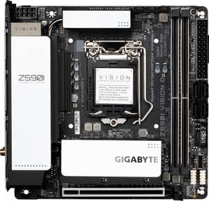 GIGABYTE "Z590I VISION D" Mainboard - Intel Z590 - Intel LGA1200 socket - DDR4 RAM - Mini-ITX