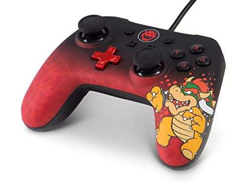 Kabelgebundener PowerA-Controller für Nintendo Switch - Bowser oder Mario