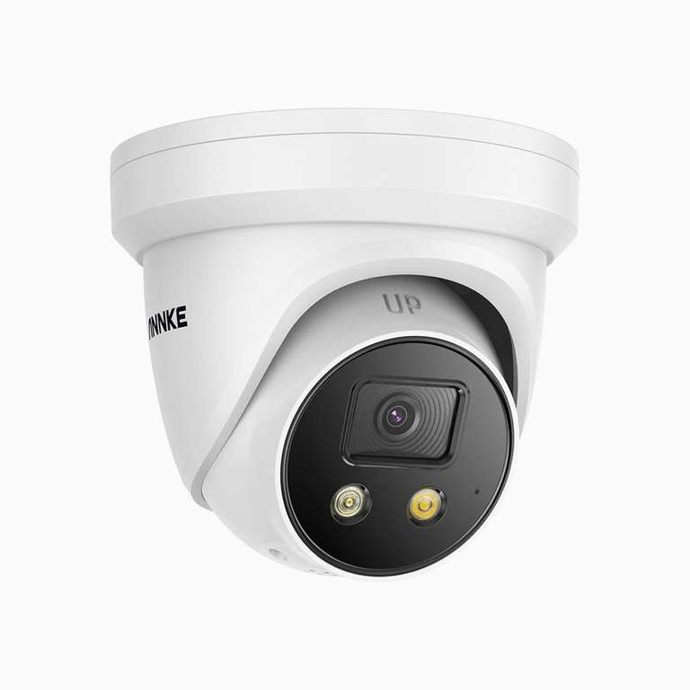 Annke AC800 - 4K PoE Außen-Überwachungskamera mit f/1.6 Blende Zwei-Wege-Audio, Personen- und Fahrzeugerkennung & SD-Cardslot